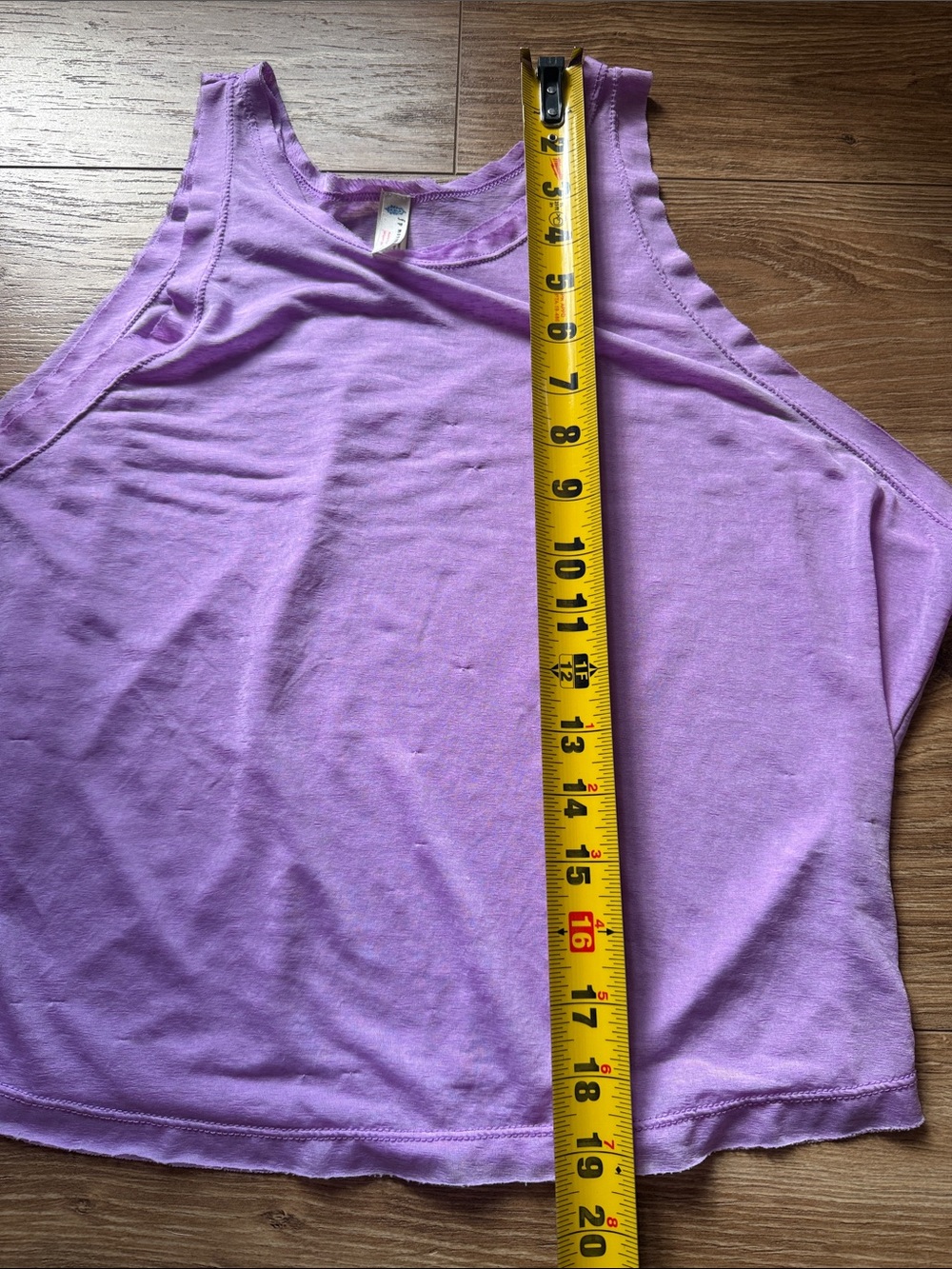 Lavender Sheer Cropped Tank - Picture 4 of 5